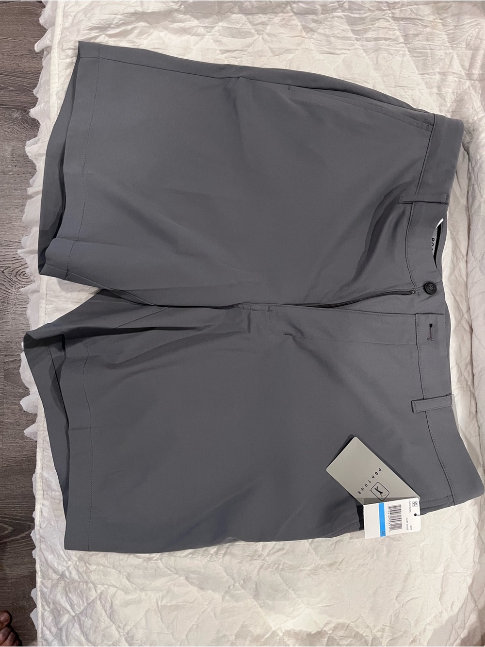 PGA Tour Gray and Black Men's Golf Shorts